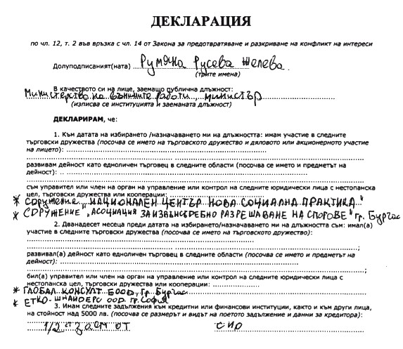 Според съда Румяна Желева все още е управител на търговска фирма 