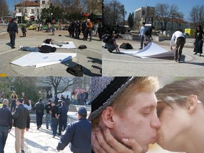 Петима арестувани след протест на шестима гейове в Пазарджик 