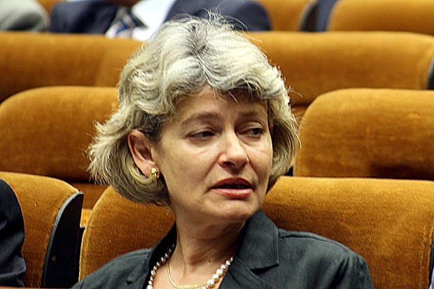 Ирина Бокова и проф. Константин Койчев с почетно звание Доктор хонорис кауза  