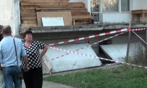 Балкон-убиец рухна в Силистра 