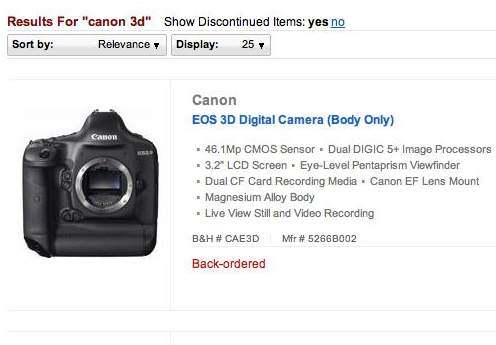 Canon готвят 46-мегапикселов 3D апарат? 