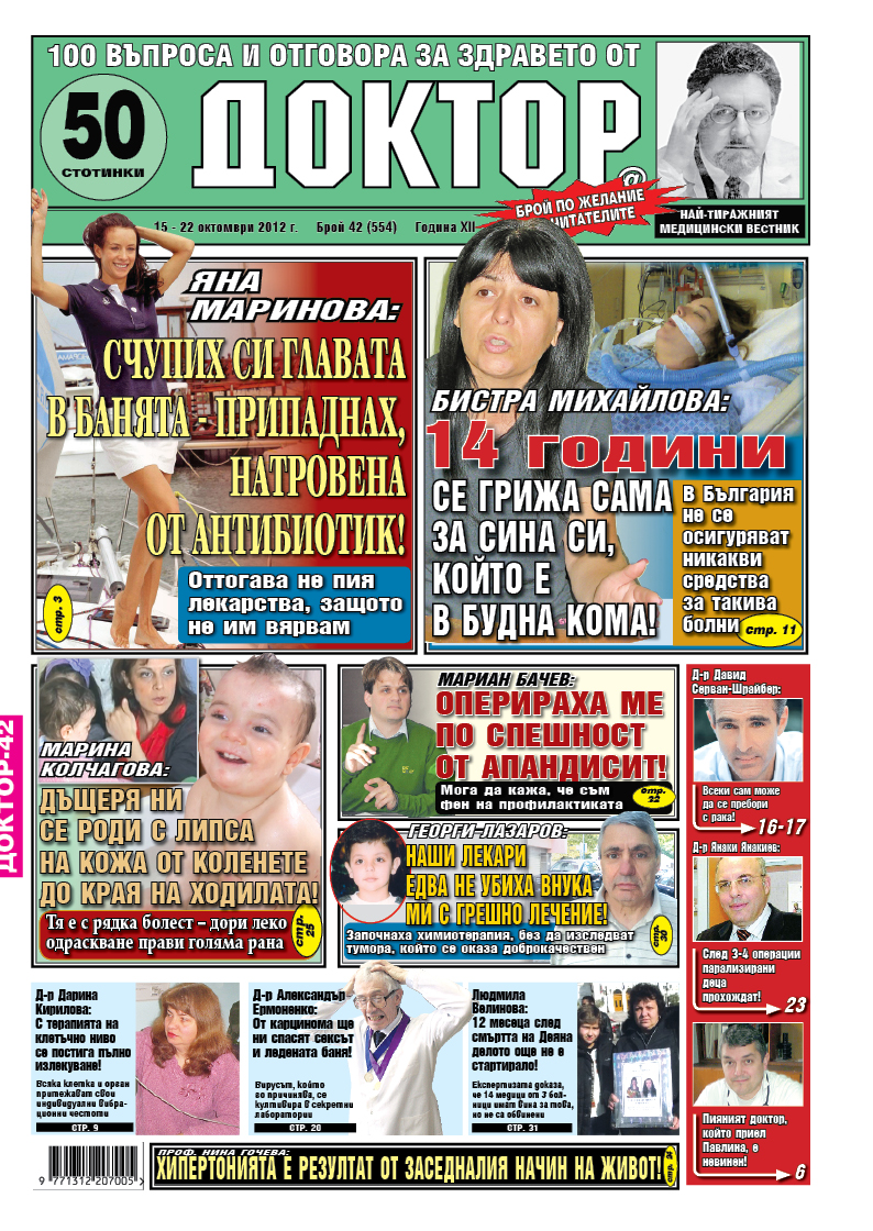 Яна Маринова: Счупих си главата в банята – припаднах, натровена от антибиотик
