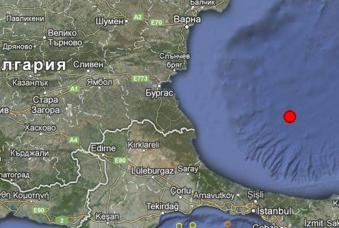 Силно земетресение в Черно море 