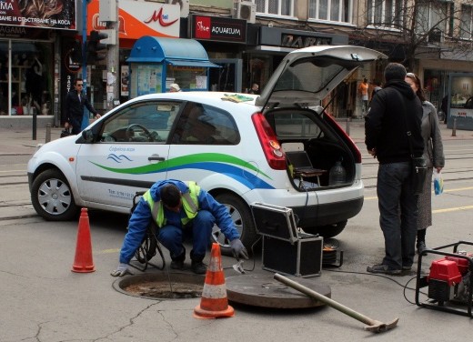Авария спира водата в центъра на София