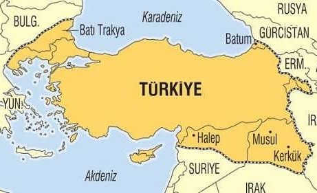България до Пловдив в границите на "Нова Турция"