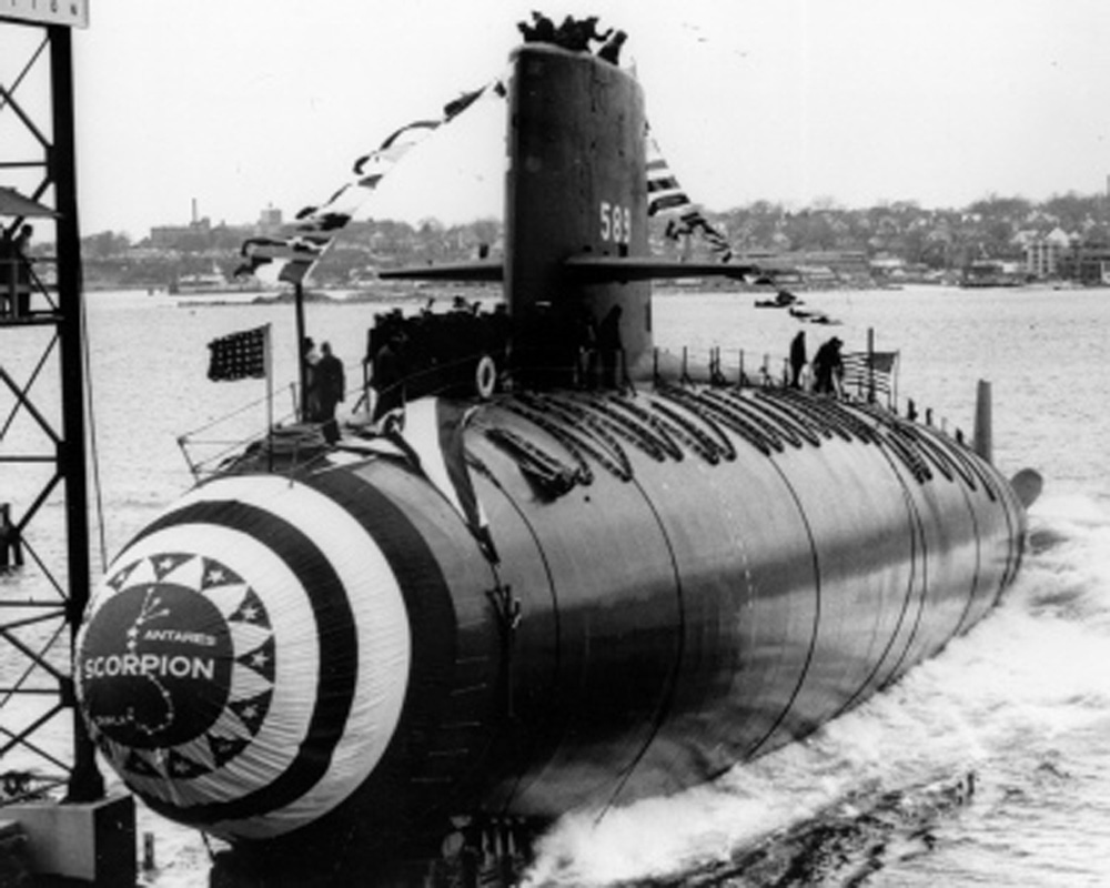 22.5.1968 г.  Американската атомна подводница Скорпиън потъва при експлозия