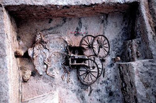 Тракийски цар заровен с колесницата си