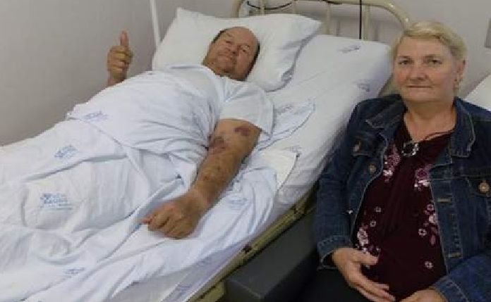 10-см диск от циркуляр се вряза в корема на бразилец