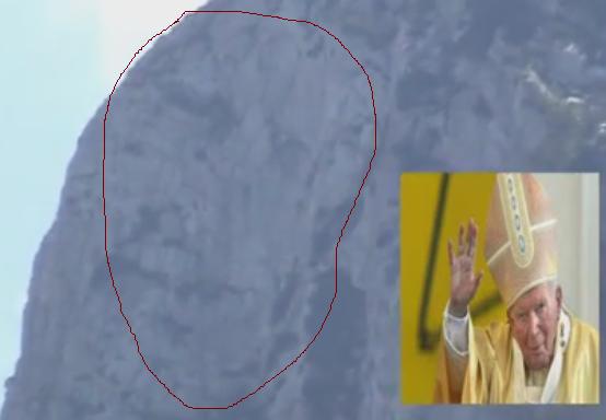 Ликът на Йоан Павел ІІ се появи на скала в Босна (ВИДЕО)