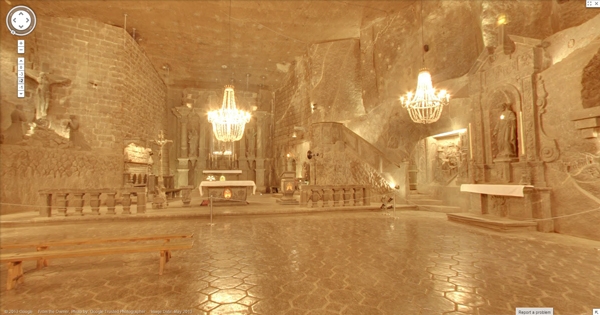 Влезте в 800-годишна солна мина с Google Street View