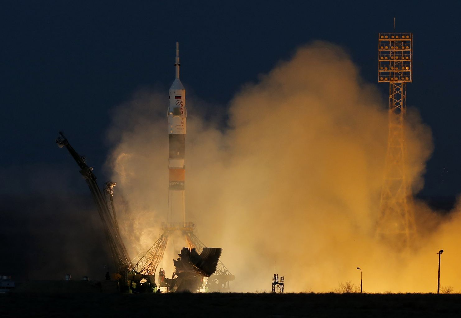 Космически кораб „Съюз” бе изстрелян от космодрума „Байконур”