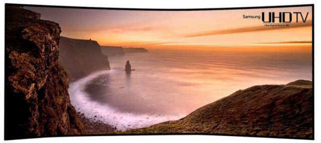 Гигантски огънати 4К телевизори от Samsung и LG