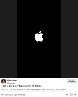 "Екран на смъртта" поразява iPhone, iPad