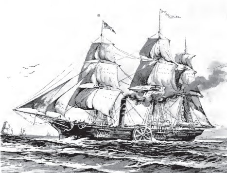 22.5.1819 г.: "Савана" е първият кораб с парен двигател, прекосил Атлантическия океан
