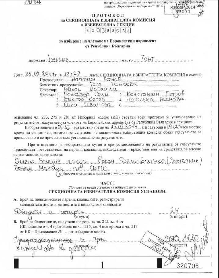 Комисията в изборната секция в Гент шокира с неграмотност