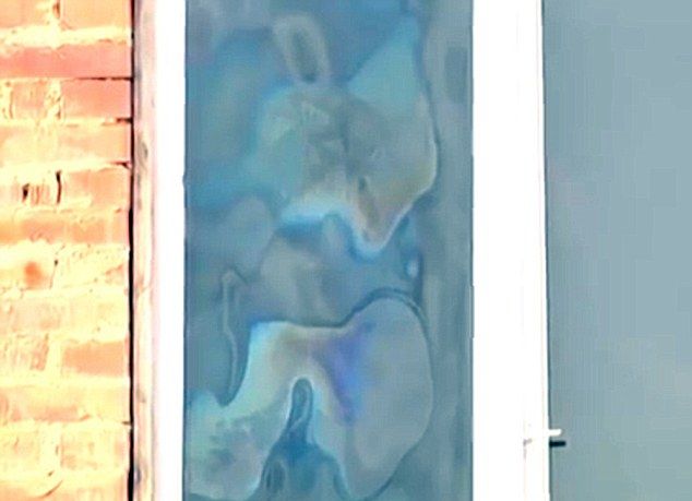 Богородица и младенеца Иисус се появиха на прозорец в Украйна (СНИМКИ/ВИДЕО)