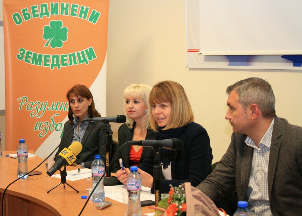 Партия “Обединени земеделци” и Радикалдемократическата партия подкрепят Йорданка Фандъкова за кмет на София
