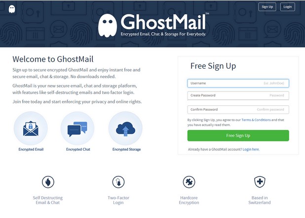 GhostMail - безплатна и високо криптирана е-поща за индивидуални и бизнес потребители   