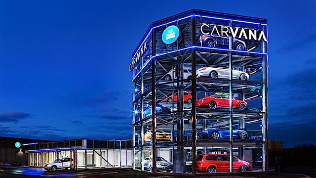 Carvana е 5-етажна вендинг машина за автомобили