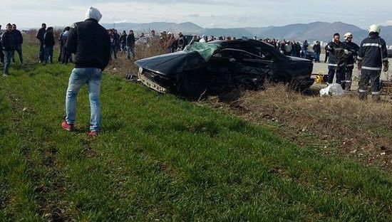 С два трупа в черно БМВ завърши нелегална гонка на летище "Бършен" (СНИМКИ)
