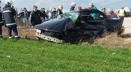 С два трупа в черно БМВ завърши нелегална гонка на летище "Бършен" (СНИМКИ)
