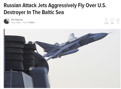 Reuters: САЩ са стъписани, Су-24 прелетял толкова ниско над "Доналд Кук", че вдигнал вълни в морето (ВИДЕО)