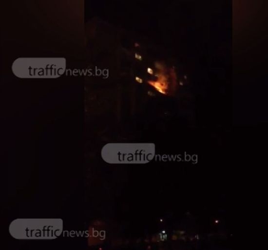 Заснели са агонията на изгорелия жив в Пловдив (ВИДЕО)