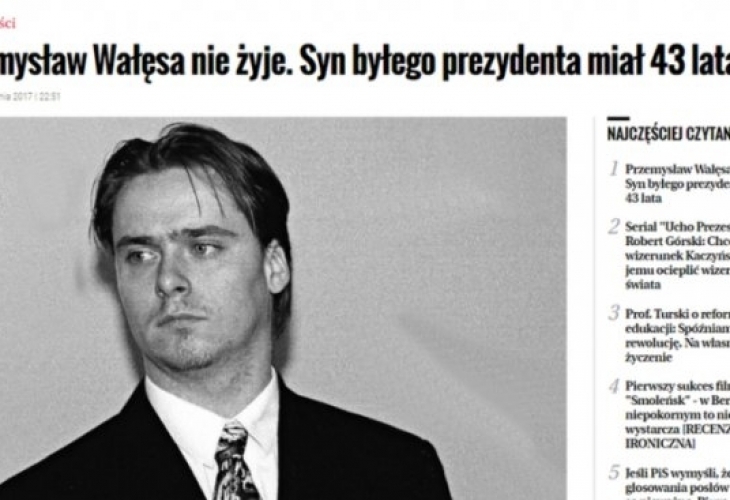 Ето какво е убило един от синовете на Лех Валенса! Шокиращи подробности 