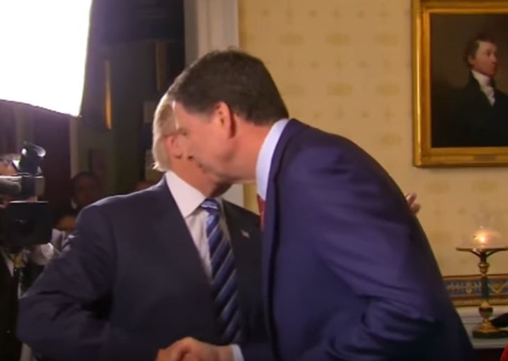 Тръмп разцелува шефа на ФБР (ВИДЕО)