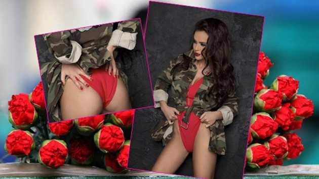 Мария нагорещи страстите! Шерна СНИМКИ (18+), на които се развява по червено бельо и...