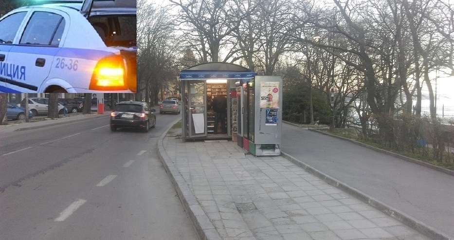 Мургав апаш с нож обра будка във Варна