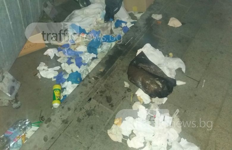 Наркомани тършуват в контейнерите пред пловдивска болница за  използвани спринцовки (СНИМКИ/ВИДЕО)