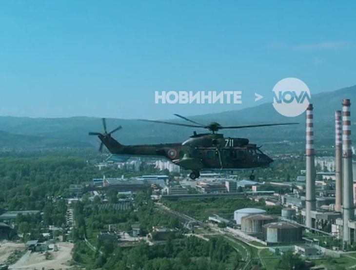 Как изглежда София от борда на вертолет (ВИДЕО)