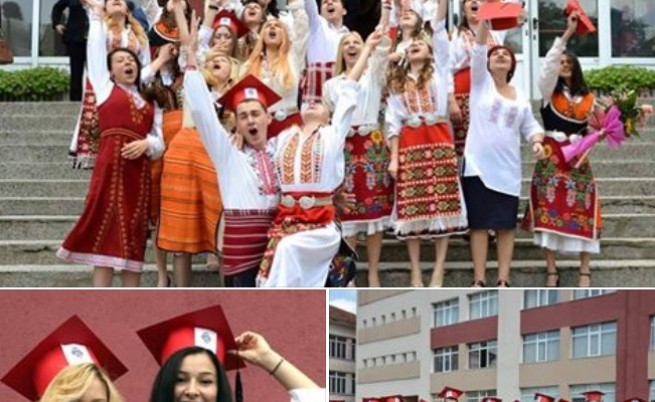Родолюбци! Цял лъчезарен клас дойде в български носии за бала и смая Силистра, мрежата е във възторг (СНИМКИ/ВИДЕО)