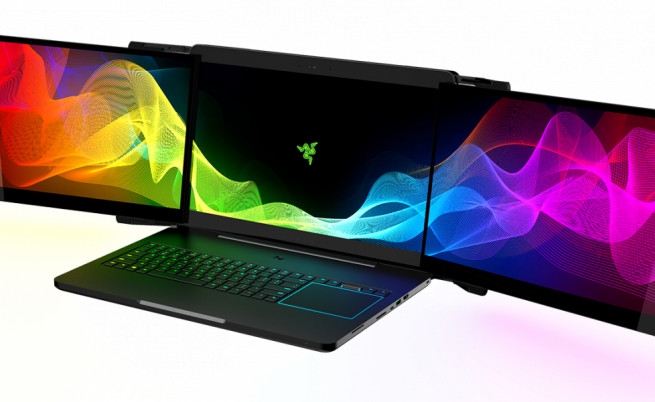 Уникум: Razer разработва лаптоп с три дисплея