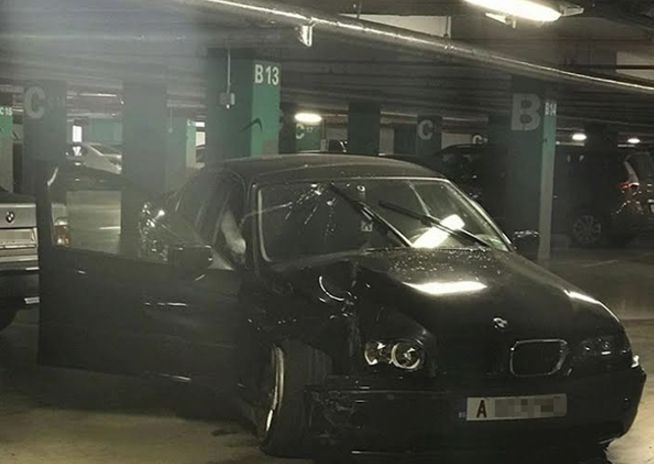 На косъм от трагедия в бургаски мол! Шофьорка се вряза в колона, за да избегне удар с рейсър