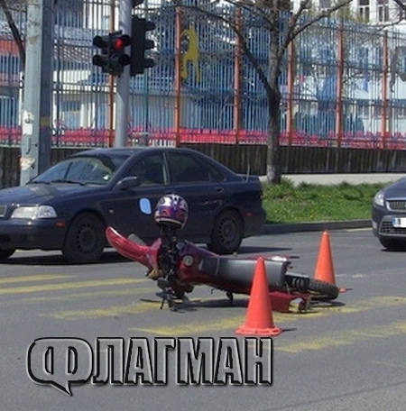 Ауди размаза моторист на подземната улица в Бургас