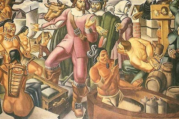 Супер странно: На картина от 1937 година бе съзрян индианец с...iPhone 