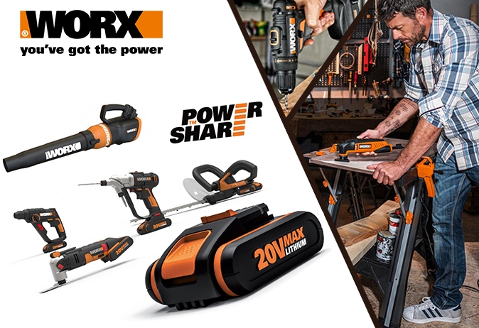 Иновативните инструменти на WORX вече се предлагат в Praktis