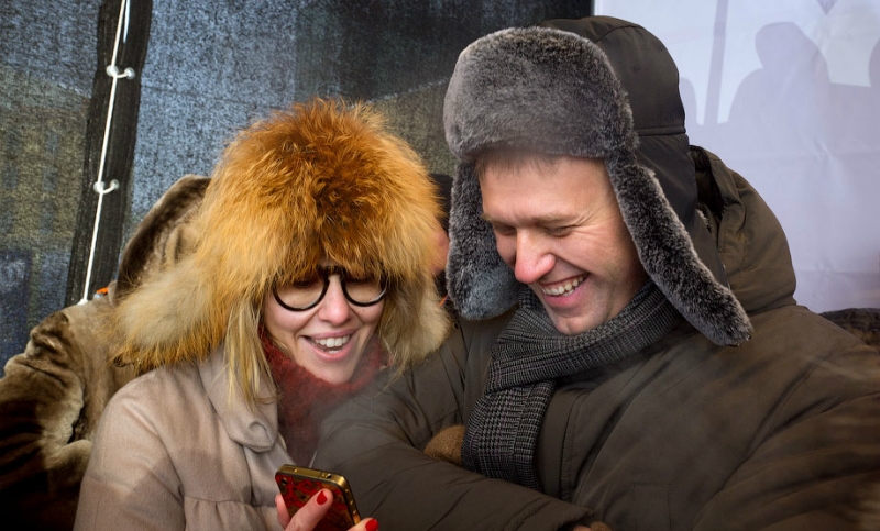 Опозиционерите Ксения Собчак и Алексей Навални се изпокараха жестоко