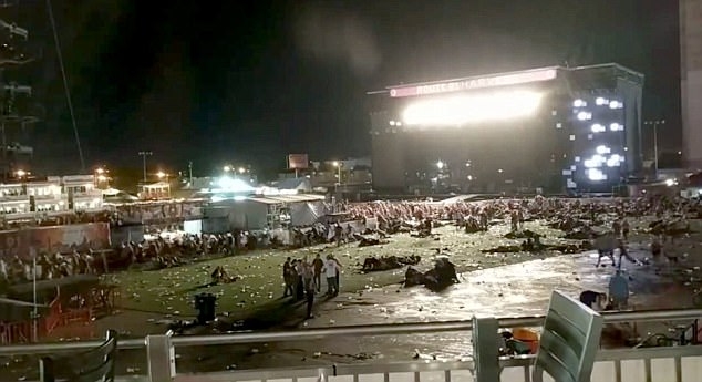 Оставени да лежат мъртви сред боклука! Ужасяваща СНИМКА на труповете на жертвите на психопата от Лас Вегас (18+)