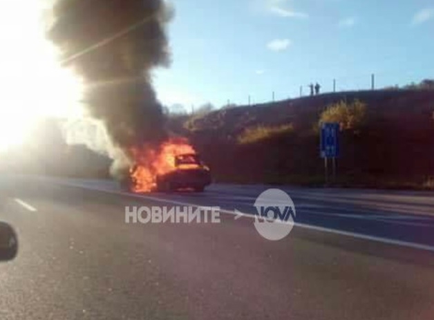 Огнен ад на магистрала "Люлин" (СНИМКИ)