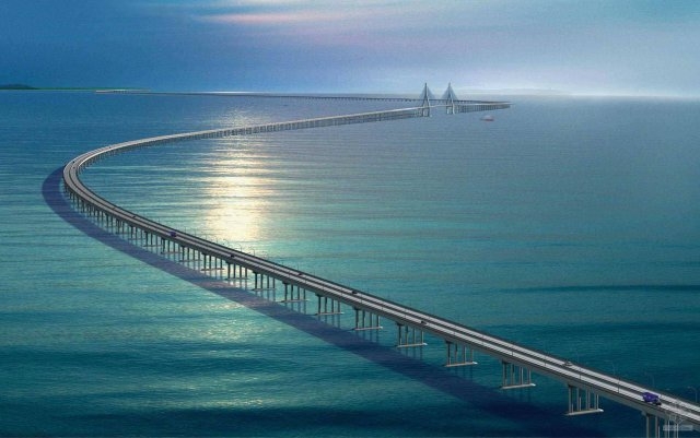 Китай направи грандиозен строеж над океана 