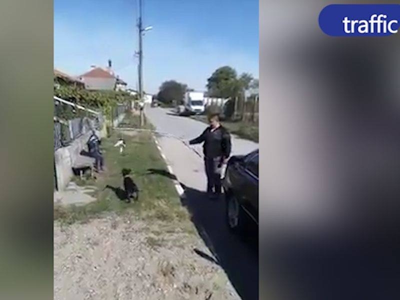 Изрод! Тутраканец тренира бойното си куче с “жива стръв“ - коте, и то пред малко дете (БРУТАЛНО ВИДЕО)