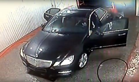 Не оставяйте колата си на автомивка без надзор (ВИДЕО)