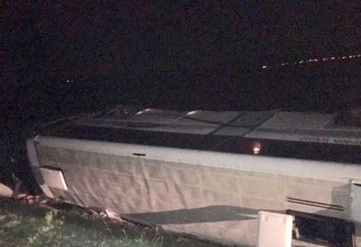МВР: 17 са пострадалите при катастрофата с преобърналия се на АМ "Тракия" автобус