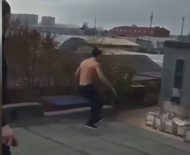 Уникално ВИДЕО как пиян бяга от полицаи в стил Холивуд