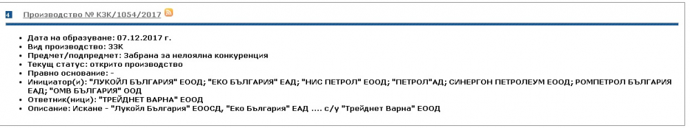 КЗК подпука Марешки за нелоялна конкуренция в бизнеса с горива!
