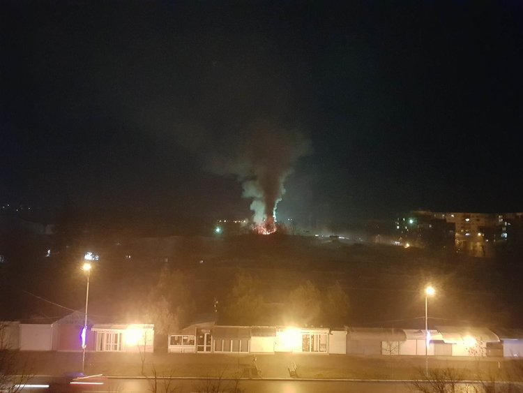 Огнен ад в Димитровград, запали се най-голямото тържище