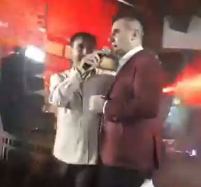 Сензационно ВИДЕО в БЛИЦ! Супер шоу от Банско: Вижте как Цветанов пее в тандем с Веско Маринов